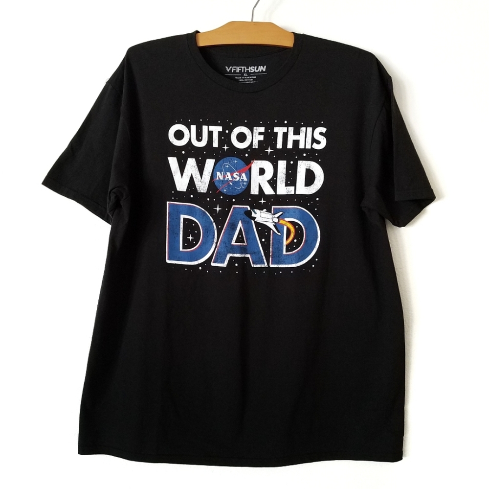 Out Of This World Dad NASA Graphic short sleeve t-shirt